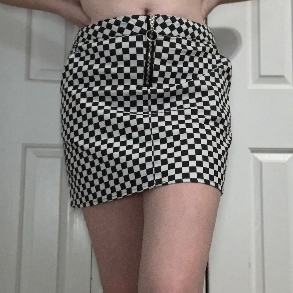 Checkered skirt